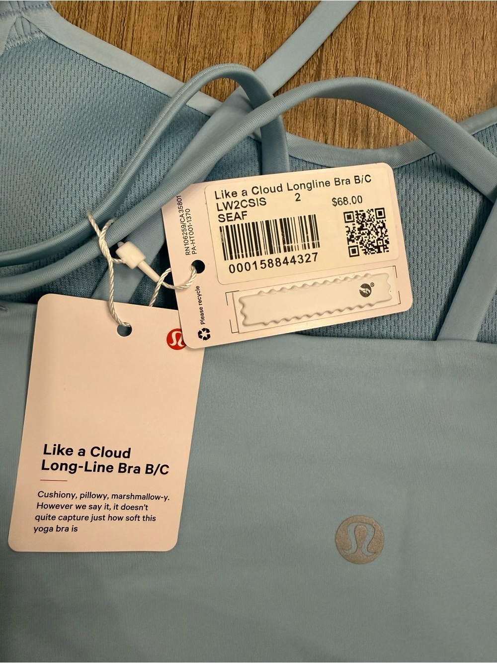 lululemon Like a Cloud Long Line Bra B/C - Picture 3 of 3